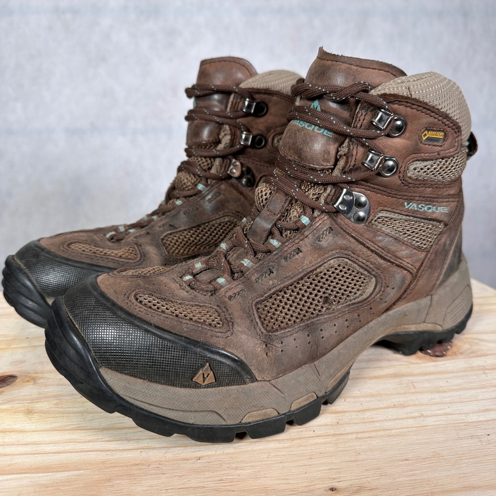Vasque Hiking Boots Mens 9 Brown Good Gore-Tex Vibram St Elias 7483 M